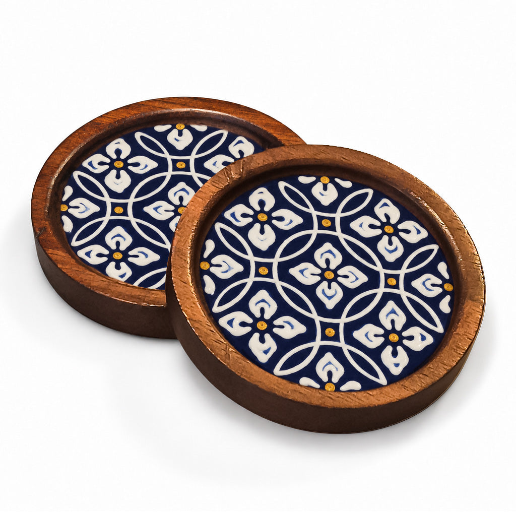 Flores Clasicas - Set of 6 Bar Coasters