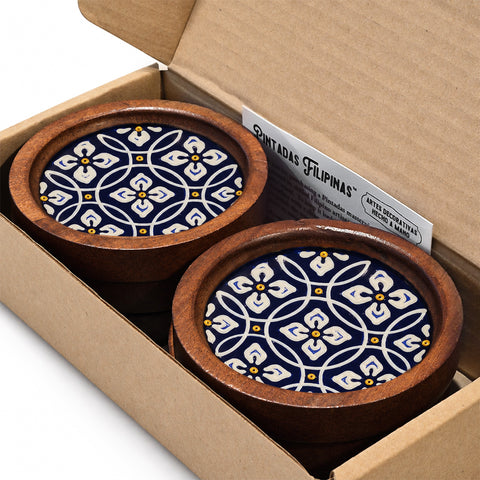 Flores Clasicas - Set of 6 Bar Coasters