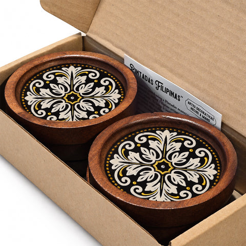 Old Manila - Set of 6 Bar Coasters