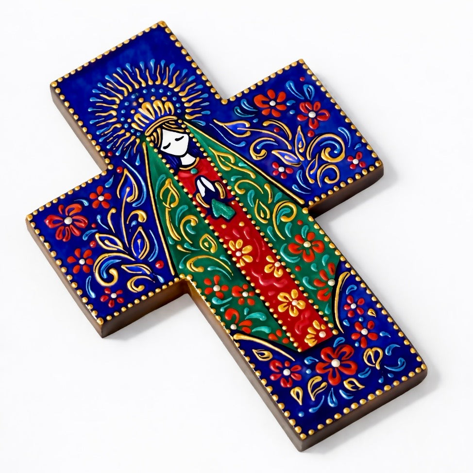 Guadalupe (Pop Icon Style) - Desk Cross w/ Hook and Stand