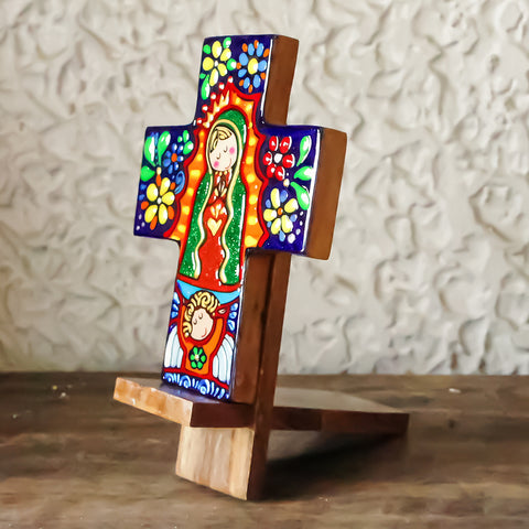 Guadalupe - Desk Cross w/ Hook and Stand