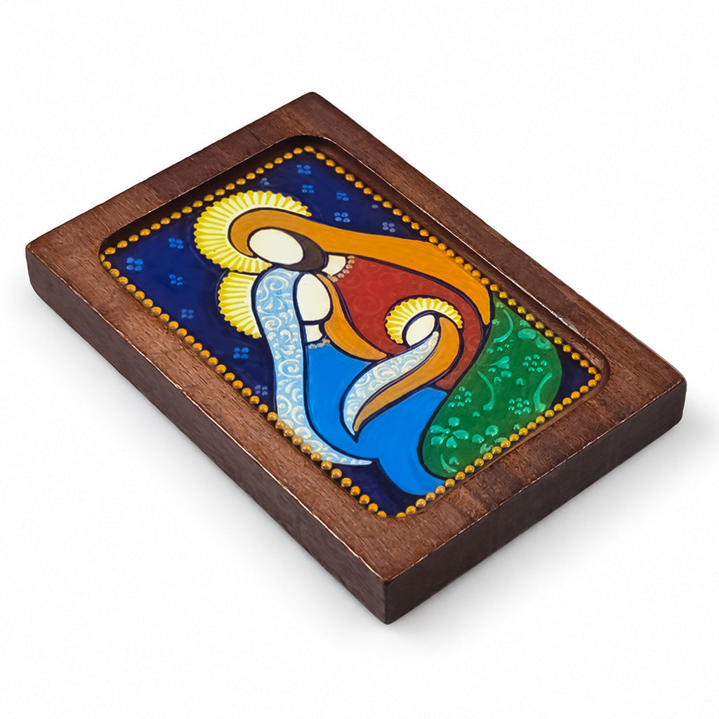 Holy Family - Estampita w/ Stand