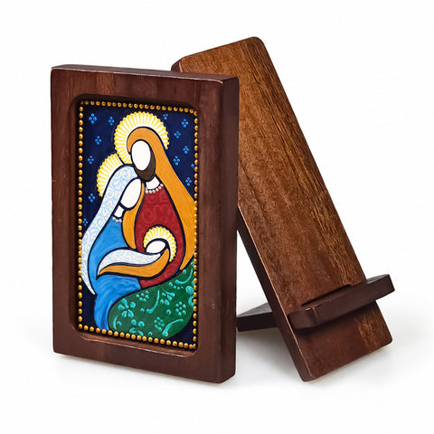 Holy Family - Estampita w/ Stand