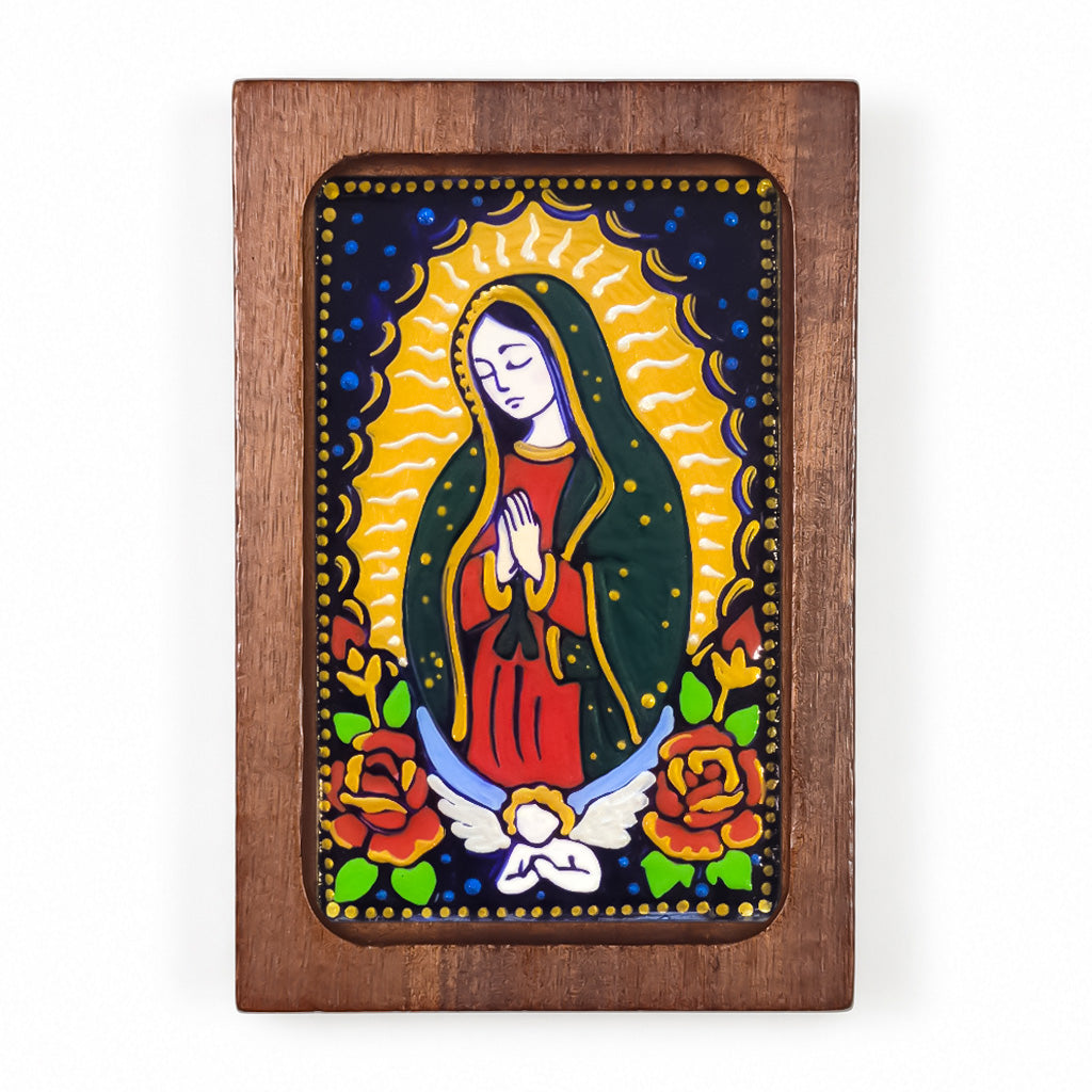 Lady of Guadalupe - Estampita w/ Stand