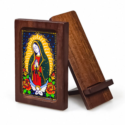 Lady of Guadalupe - Estampita w/ Stand
