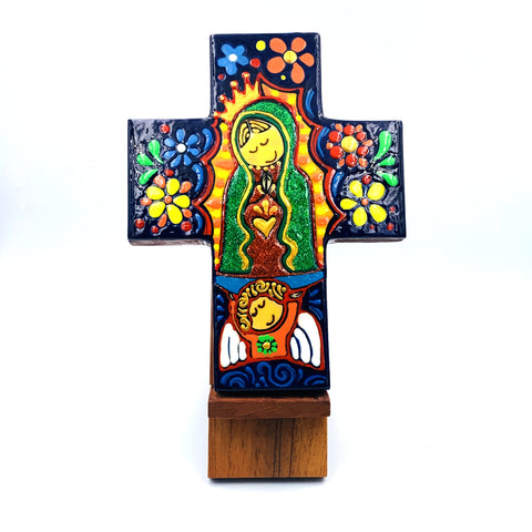 Guadalupe - Desk Cross w/ Hook and Stand