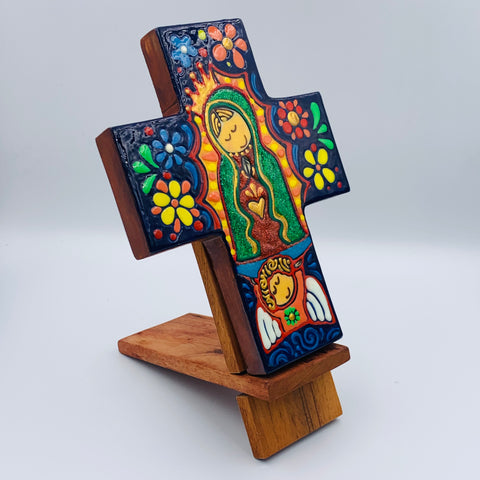 Guadalupe - Desk Cross w/ Hook and Stand