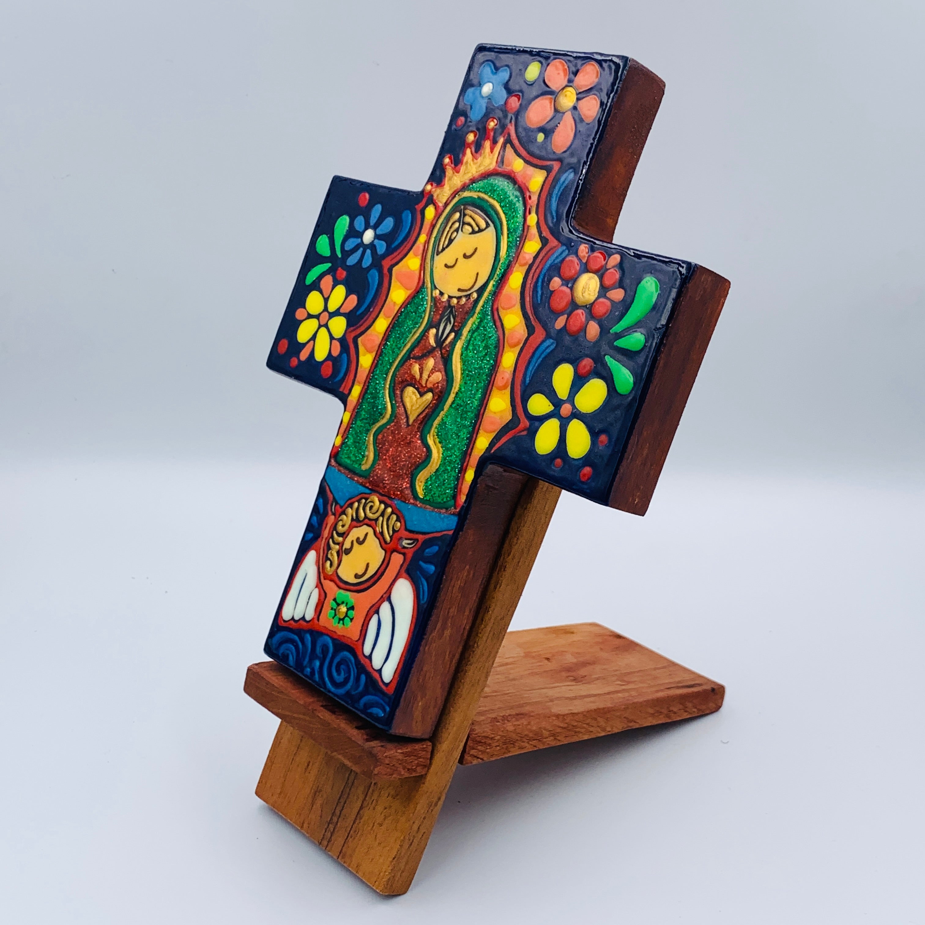 Guadalupe - Desk Cross w/ Hook and Stand